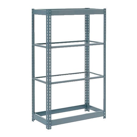 Global Industrial Heavy Duty Shelving 36W x 24D x 60H With 4 Shelves, No Deck, Gray B2297717